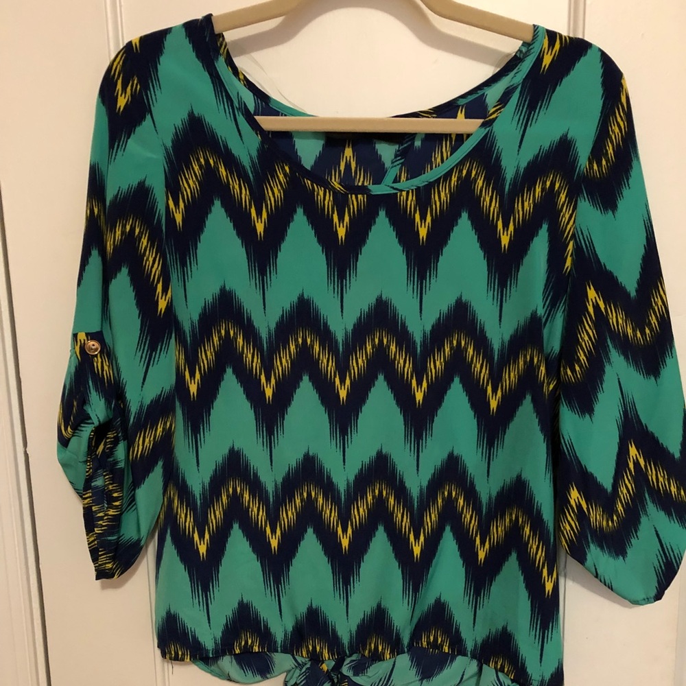 Green patterned Blouse